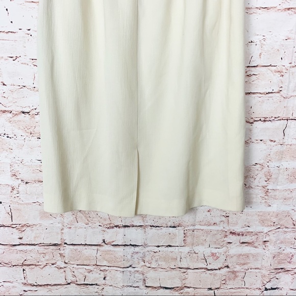 Yves Saint Laurent Encore Ivory Pencil Skirt Size 12 - Picture 6 of 6